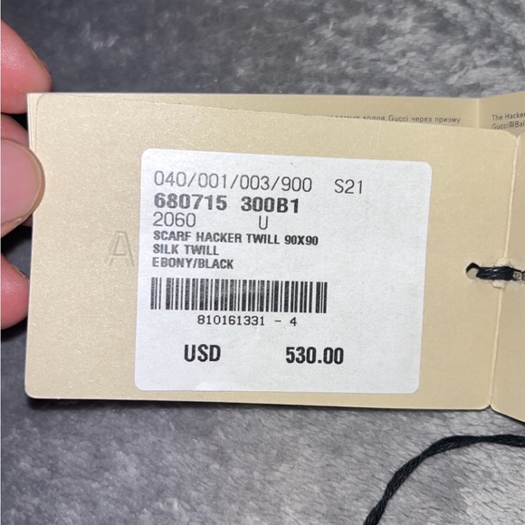 The hackers project double B monogram scarf “balenciaga” - Picture 3 of 7